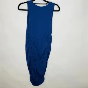 Isabel Maternity Tank Dress Stretch Ruched Midi Sz Small thumbnail 6