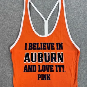 Auburn Tigers Victoria's Secret Tank Top Size Medium Racerback Sequin Y2K thumbnail 2
