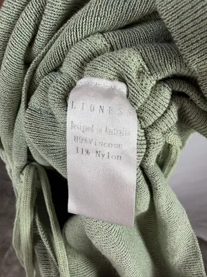 Lioness Sleeveless Knit Bodycon Mini‎ Dress in Sage Green Size XS thumbnail 4