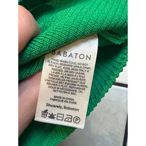 Babaton Sculpt Knit One-Shoulder Top Large Green Ribbed Sleeveless Tank thumbnail 3