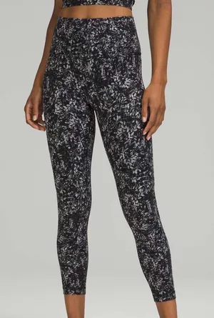 Lululemon Black Blossom Overlay Starlight Align High-Rise Leggings Size 14 thumbnail 1