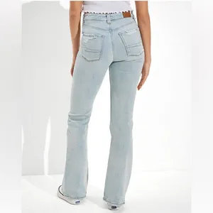 American Eagle Super Hi Rise Flare Jean in Blue Mist Next Level Stretch 16R NWT thumbnail 4
