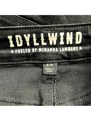 Idyllwind Jean Skirt Frayed Studded mini denim Fueled By Miranda Lambert Black thumbnail 4