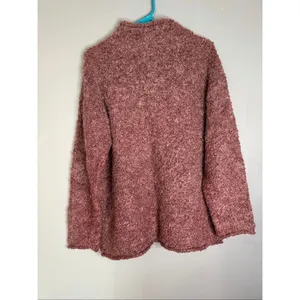 J.Jill Purple Red Roll Neck Fuzzy Wool Sweater Size Medium thumbnail 5