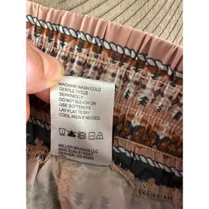 Cruel Denim Desert Stripe Western‎ Cowgirl Shorts Pink Tan Small Pockets thumbnail 6