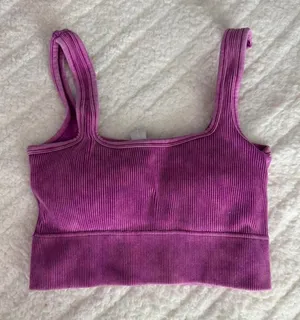 Zenana Women's Purple and Pink Crop-top thumbnail 1