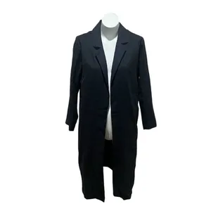 All:Row Women's Black Long Blazer Coat Medium Linen thumbnail 8