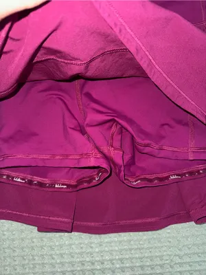 Lululemon Pace Rival Mid Rise Skirt Ripened Raspberry Pink Skort Size 12 Regular thumbnail 4