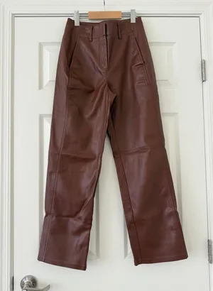 Aritzia Wilfred Free Pleather Pants Womens 0 flawed thumbnail 1