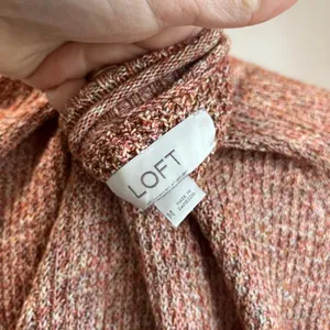 Ann‎ Taylor Loft Wool Blend Sweater Orange Brown Fall Pullover Size Medium thumbnail 4