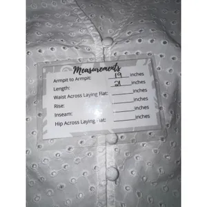 Madewell White Eyelet Button Front Blouse Ruffle Sleeve V-Neck Top AK013‎ Size 6 thumbnail 6