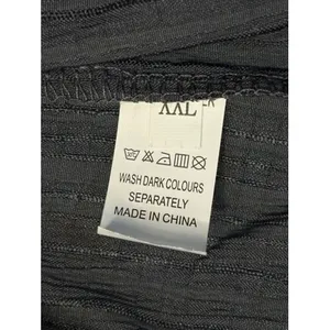 Women's Crinkle Wide Leg Slacks XXL Lightweight Summer Charcoal Gray NEW‎ thumbnail 3