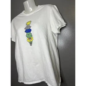 Call Your Mother Shirt Womens Medium White No Bad Days Graphic Tee Positive thumbnail 4