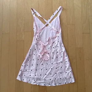 Princess Polly Rosabelle pink halter polka dot mini dress thumbnail 3