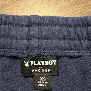 Playboy x PacSun XS Navy Blue Cotton Shorts thumbnail 2