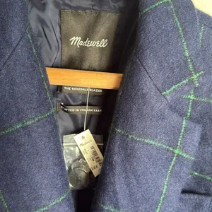 NEW MADEWELL The Rosedale Blazer in Plaid 0 thumbnail 7