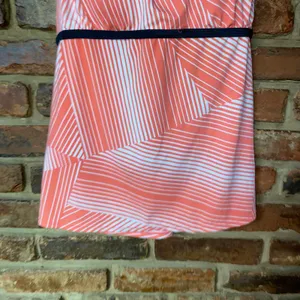 Nike Coral Striped Tankini Swim Bathing Suit Top Women's Size 14 thumbnail 3