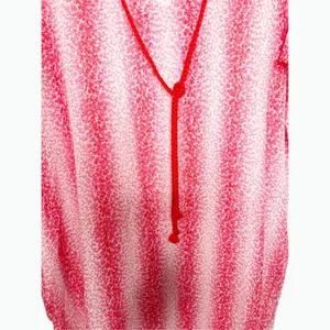 Tuckernuck Speckled Pink Coral Easy Hooded Beach Cover-Up Maxi Dress Size L thumbnail 5