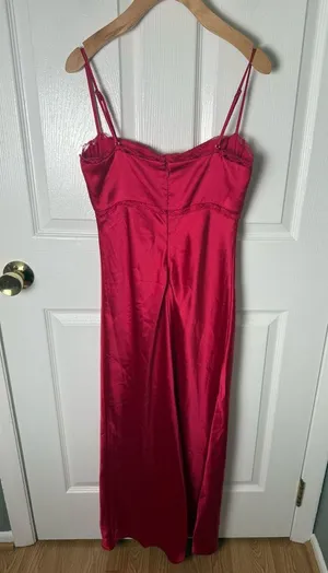 ASTR The Label Florianne Satin Maxi Dress XS thumbnail 7