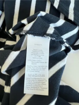 Madewell Women's Side-Tie Maxi Dress in Stripe‎ Dark Navy Relaxed Boho Comfy thumbnail 8