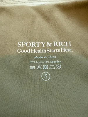 Sporty & Rich Serif Logo Biker Short thumbnail 6