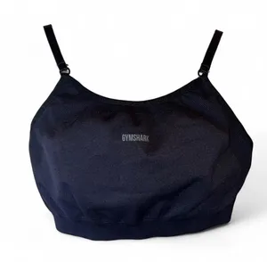 Gymshark‎ Black Seamless Sports Bra Adjustable Straps Logo Band thumbnail 1