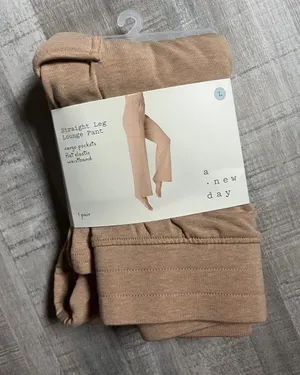 a new day Straight-Leg Lounge Pants - Tan thumbnail 1
