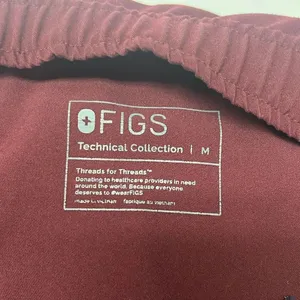 FIGS Burgundy Women’s Pull-On Pockets Elastic Waist Drawstrings MXXSW2004-Medium thumbnail 10