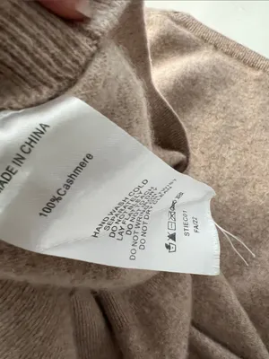 Quince Mongolian Cashmere Crewneck Sweater in Oatmeal Small thumbnail 6