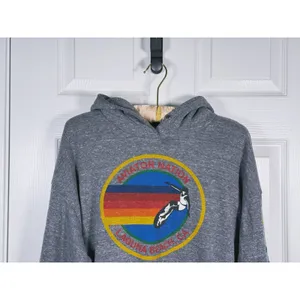 Aviator Nation Venice Graphic Hoodie Size Small Gray Laguna Beach 90s Streetwear thumbnail 5