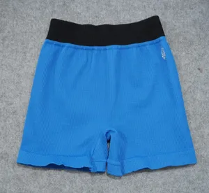 Free People Movement M/L Good Karma Shorts Blue Excellent Ribbed Athletic Sporty thumbnail 1