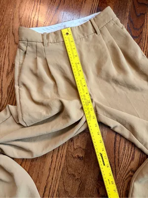 Aritzia Wilfred The Effortless Pant Size 4 Gold Camel Beige Wide Leg thumbnail 13
