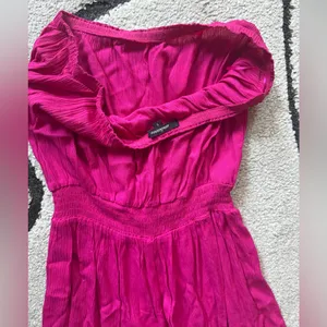 Ambiance Strapless Fuchsia Romper Pink thumbnail 3