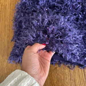 Urban Outfitters Purple feather mini dress thumbnail 3