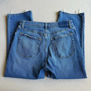 Abercrombie & Fitch Distressed Curve Love Ultra High Rise Straight Jean thumbnail 6