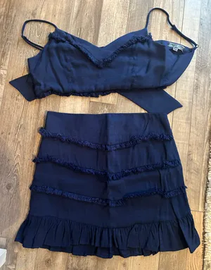 Blue Blush Blue Two Piece Skirt Set thumbnail 3