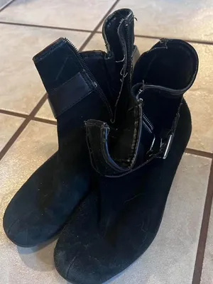 Kohls Black Ankle Buckle Boots thumbnail 1