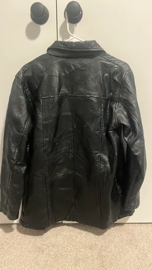 Leather jacket Black thumbnail 3