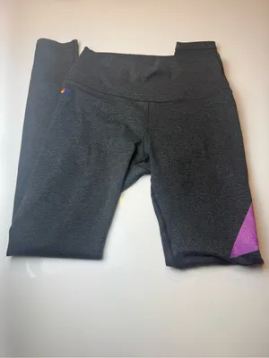 Aviator Nation Charcol Capri Leggings with Purple‎ Size Small thumbnail 5
