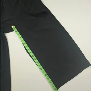 Zara -1310 Wide Leg Crop Pants‎ Tie Waist Black Women's Size XS thumbnail 8