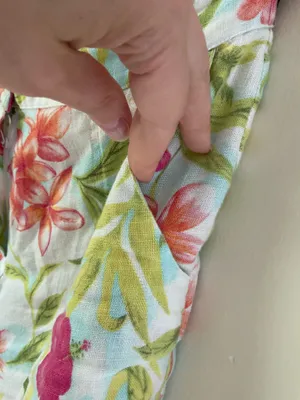 Dandy Worldwide Linen tropical capri pants Hawaiian pockets thumbnail 2