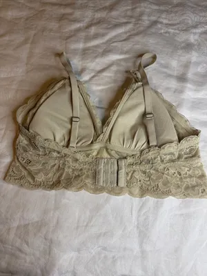 aerie Lace Bralette in Olive Green thumbnail 2