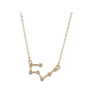 NEW Taurus 18k Gold‎ Constellation Zodiac Star ⭐️ Necklace Birthday Astrology thumbnail 10