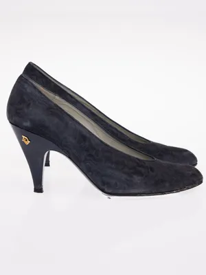 Christian Dior Souliers vintage white kitten chunk heels pink & purple bow thumbnail 3