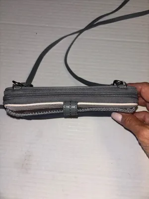 The Sak Iris Smartphone Crossbody Blue And Gray Leather Outside Adjustable Strap thumbnail 3