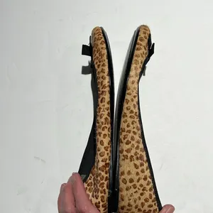 Nine‎ West Edwin Bow Cheetah Ballet Flats B63 thumbnail 6