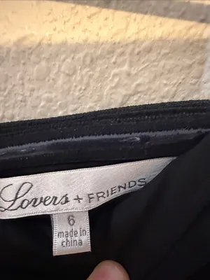 Lovers and Friends Raine Strapless Gown in Black Cut Out Front maxi dress Size 6 thumbnail 6
