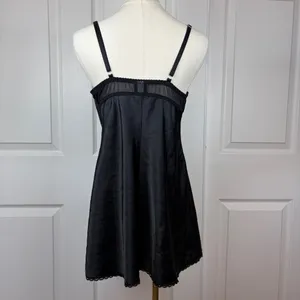 Apt. 9 black and pink floral embroidered nightie thumbnail 2