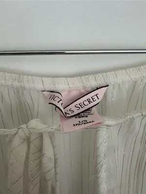 Victoria’s Secret off shoulder sheer white glitter romper swimsuit cover Large thumbnail 2