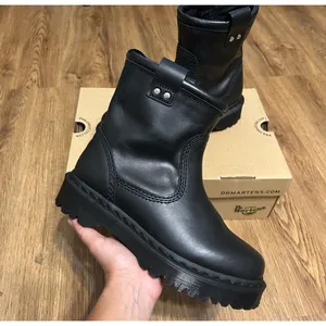 DR MARTENS Anistone LO black leather boots booties shoes women’s 9 new thumbnail 6